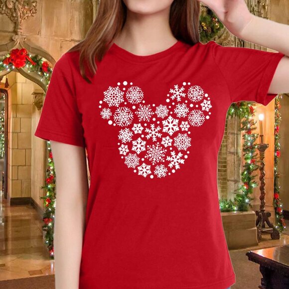 Stylish XX-Large Women's Christmas Fairy Graphic Tee - Breathable Cotton Blend - Picture 6 of 7